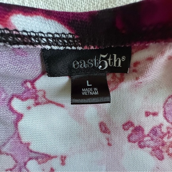 East 5th Skirt Womens L Pink Floral Midi Stretch Cottagecore Whimsy Flowy Boho - Picture 7 of 9